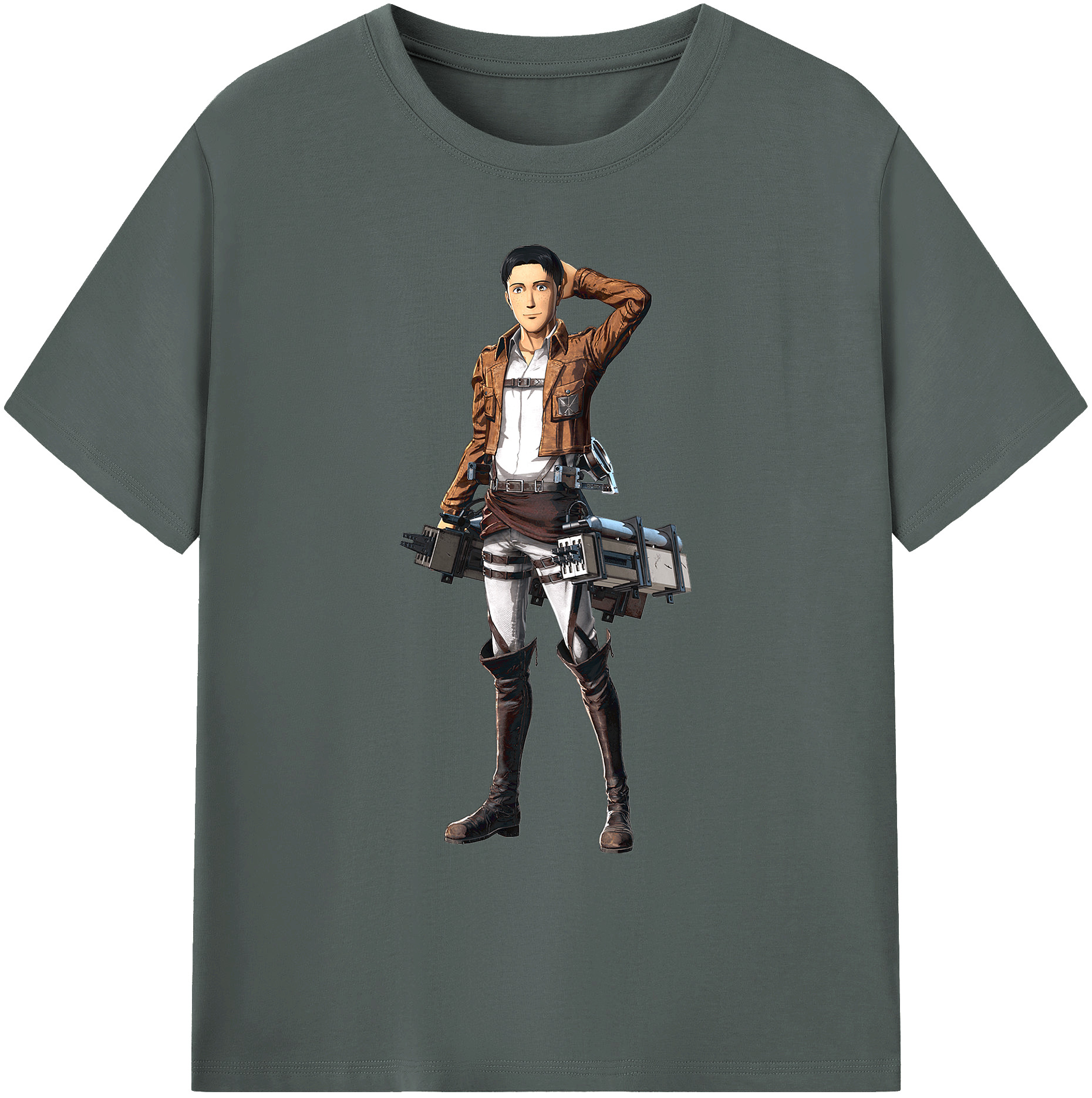（画像用） 進撃の巨人 Attack on Titan 綿100％ メンズ半袖Tシャツ｜肌触りやわらか＆通気性